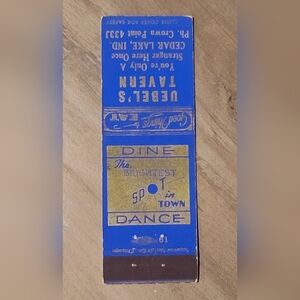 Dine Dance The Brightest Spot In Town Good Things To EAT Vtg Matchbook Cover